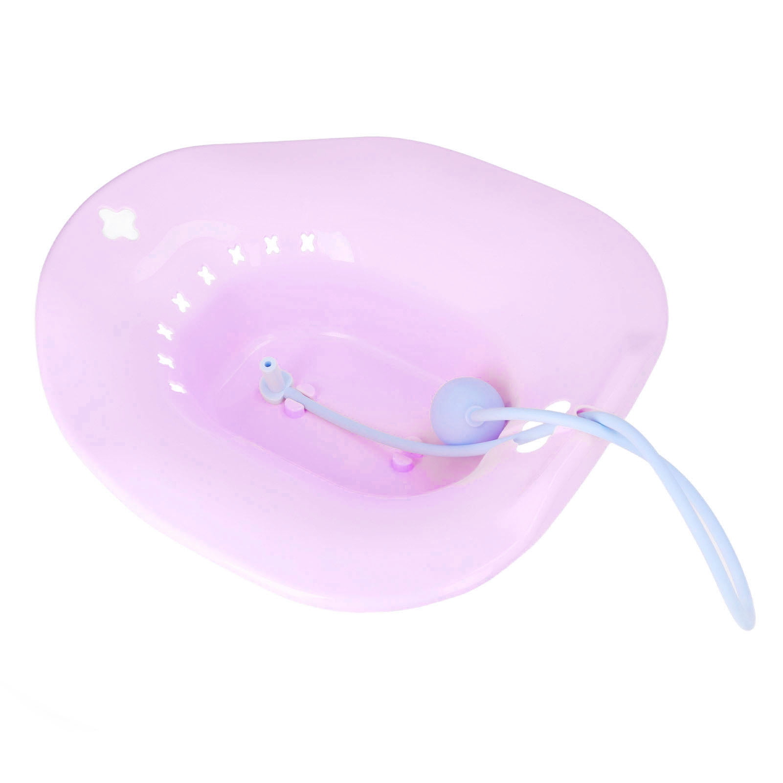 Toilet Bath Seat, Anti Overflowing Sitz Bath Easy Cleaning With Flusher