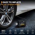 thumbnail image 4 of AstroAI Cordless Tire Inflator, Portable Air Compressor 100PSI, Electric Air Pump for Car Tires with Auto Shutoff & Digital Pressure Gauge, Tire Pump for Cars, Bikes & Motorcycles, Yellow, 4 of 11