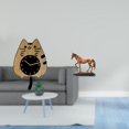thumbnail image 2 of Reloj De Pared Con Forma De Gato Y Caballo, Adorno Silencioso Y Moderno, Escultura De Resina De Animal, Arte Artesanal Para Cocina, Oficina, Dormitorio, Estante, Decoración Del Hogar, Regalo, 2 of 8