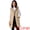 Khaki, variant on Women's Long Puffer Vest Casual Sleeveless Hooded Down Jacket M Coffee