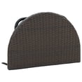 thumbnail image 4 of vidaXL Balcony Table Brown 60x60x40 cm Poly Rattan, 4 of 5