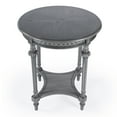 thumbnail image 4 of Butler Hellinger Round Gray Wood Lamp Table, 4 of 8