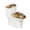 Dachshund Motif, variant on HELLHERO Stretch Toilet Seat Lid Cover & Stays in Place Elastic Bottom Adjustable with 2 Pcs Set Toilet Lid Cover Set Easter Bunny Motif