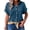 12# Navy, variant on Womens Cotton Linen Gauze Shirts Loose Fit Button Down Blouses Casual Summer Textured Collared Crinkle Seersucker Tops Light Blue XL