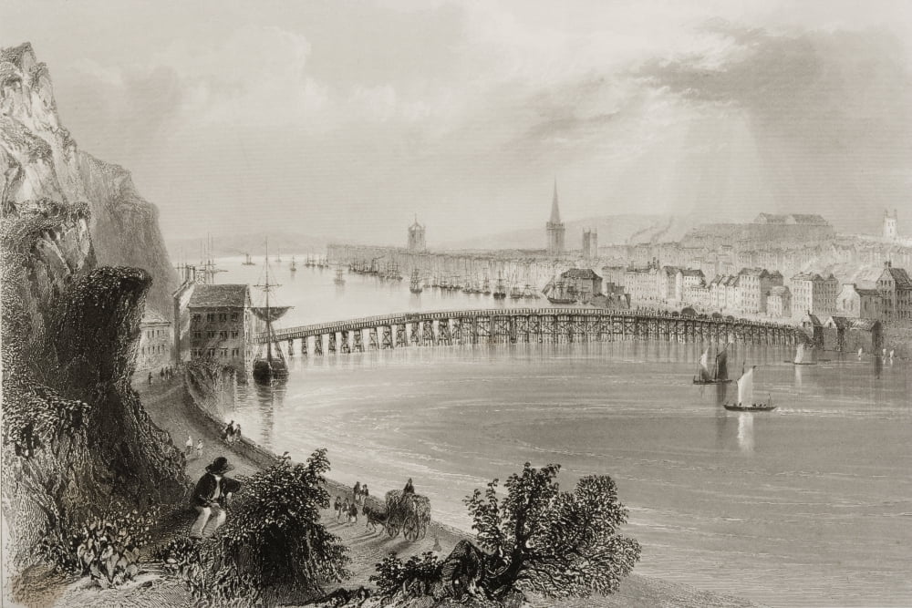 Waterford Ireland Drawn By WHBartlett Engraved By S Bradshaw From The Scenery And Antiquities Of Ireland By NPWillis And JStirling CoyneIllustrated From Drawings By WHBartlett Published London C1841