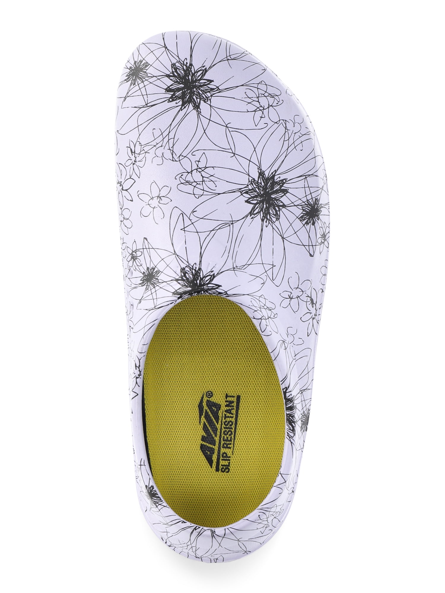 Avia Flame Slip Resistant Clogs For Women, Slip On Work Shoes for Food Service, Garden, or Nursing
