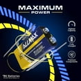 thumbnail image 3 of Allmax 9V Maximum Power Alkaline Batteries (6 Count) – Ultra Long-Lasting, 7-Year Shelf Life, Leakproof Design – Perfect for Smoke Detectors & Wireless Microphones (9 Volt), 3 of 8