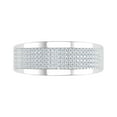 thumbnail image 3 of 0.27 Carat Unisex Diamond Wedding Band Ring in 10K White Gold - IGI Certified (Ring Size 4.5), 3 of 6