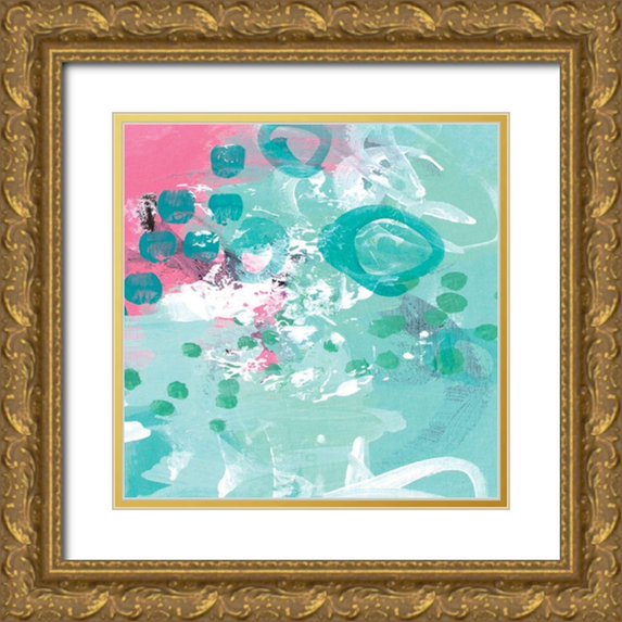 Allemand, Sue 20x20 Gold Ornate Wood Framed with Double Matting Museum Art Print Titled - Such Fun II