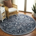 thumbnail image 2 of SAFAVIEH Marquee Stewart Abstract Area Rug, Navy, 6' x 6' Round, 2 of 7