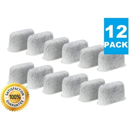 

(12) Premium Replacement Charcoal Water Filters for All Cuisinart Coffee Makers & Machines Replaces Activated Carbon Filter DCC-RWF