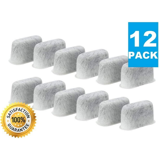(12) Premium Replacement Charcoal Water Filters for All Cuisinart
