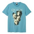 thumbnail image 1 of Amplified - Camiseta Queen Autographs para Adultos Unisex (Cerceta), 1 of 2