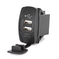 thumbnail image 1 of Car Charger Dual Usb Charger Charger Power Adapter Boat Charger Motorcycle Usb Charger Dual USB Charger Power Adapter 12-24V 3.1A For Car Boat Motorcycle, 1 of 8