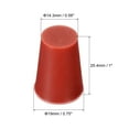 thumbnail image 2 of Uxcell Silicone Rubber Tapered Plug 14.3mm to 19mm Solid Brown for Powder Coating, Painting, Laboratory Use 10 Pieces, 2 of 5