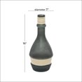 thumbnail image 6 of DecMode 16" Handmade Black Glass Vase with Rattan Accents, 6 of 7