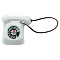 1/12 & 1/6 Scale Miniature Telephone Toy, 1 Piece Dollhouse Accessories For Miniature Food Play And Scene Model Decoration, For Children's Toy Collection And Imaginative Play