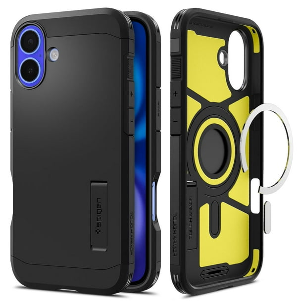 Funda Spigen Tough Armor (Ai) MagFit para iPhone 16 con soporte