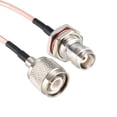 thumbnail image 3 of Uxcell RG316 RF Coax Cable TNC Male to TNC Female Bulkhead Pigtail Cable 0.61M/ 2Ft, 3 of 5