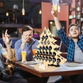 thumbnail image 4 of Christmas Calendar Alcohol Holder Wooden Wine Bottle Stand Wooden Wine Rack Christmas Advent Calendar Countdown 24 Wooden Christmas Tree Mini Alcohol Holder Wine Bottle Stand, 4 of 6