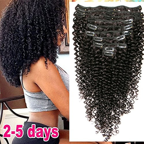 brazilian hair weave clip ins
