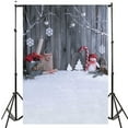 thumbnail image 2 of GreenDecor 5x7ft White Winter Snow Photographic Background Photo Backdrops Christmas Snowman Tree Wooden Wall Newborn Children Photo Studio Photocall Backdrop for Photography, 2 of 5