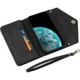 thumbnail image 2 of Crossbody Wallet Case for Samsung Galaxy A42 5G for Women, Zipper Purse Handbag Neck Strap Lanyard Cover with 9 Card Holder Case for Samsung Galaxy A42 5G XK Black, 2 of 18