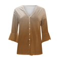 thumbnail image 5 of Sentmoon T-Shirts à Boutons pour Femmes Imprimé Col Rond Manches Courtes Cardigan Hauts Confortables Décontractés Basiques Grande Taille Hauts d'Été pour Femmes Offres du Jour 2025 Liquidation, 5 of 5