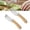 B, variant on 2Pcs Multi-Function Vegetable Prep Tool Set, Stainless Steel Shredder Peeler Combo with Wooden Handles, Dual-Use Slicer and Peeling Knife for Kitchen