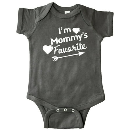 

Inktastic I m Mommy s Favorite with Arrow and Hearts Gift Baby Boy or Baby Girl Bodysuit