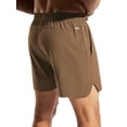 thumbnail image 3 of MIER Men's 5" Quick-Dry Running Shorts with Pockets – Lightweight Athletic Workout Shorts, Dark Brown, S, 3 of 7