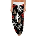 thumbnail image 1 of Women‘s Drawstring Waist Elastic Casual Pants Pajama Pants Printed Home Pants, 1 of 5