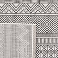 thumbnail image 5 of SAFAVIEH Courtyard Altan Geometric Indoor/Outdoor Area Rug, Ivory/Black, 9' x 12', 5 of 6