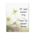 thumbnail image 2 of Inspirational Wall Art If You Never Try You'll Never Know White Wall Art Motivational Motto Inspiring Prints Artwork Decor Ready to Hang Unframed, 2 of 13