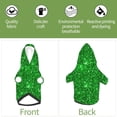 thumbnail image 6 of Bingfone Green Glitter Dog Clothes Hoodie, Pet Winter Coat,Puppy Sweatshirts For Small Dogs Boy Girl,Suitable For All Breeds-X-Small, 6 of 9