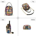 thumbnail image 3 of FORMRS Crossbody Bag for Women Quilted Travel Shoulder Cell Phone Purse with Chain Strap Handbag, Blue Jam, 3 of 7