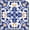 Chinoiserie- Blue31.5" x 31.5", variant on Elevate Game Night - 31.5" Mahjong Mat, Non-Slip, Noise-Damping, for Home & Parties