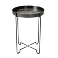 thumbnail image 3 of Gild Design House Brinley Black Metal Side Table with Removeable Tray, 3 of 3