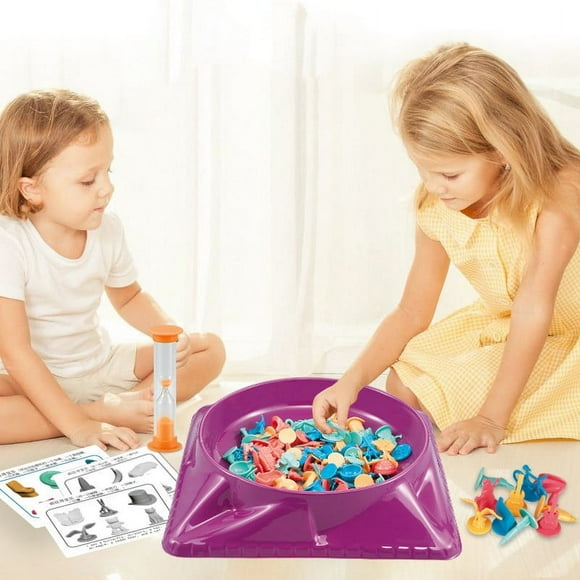 NAOJIE Children Exercise Focus On Treasure Hunt Game & Two-Player Confrontation,Hourglass Timing Faster to Find The Same Treasure,Hide and Seek Game,Kids Board Game,Toddler Board Games