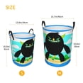 thumbnail image 5 of ZICANCN Illustration Monster Chilling Laundry Basket Organizer - Dirty Clothes Hamper for Bathroom Kids Girls Boys Laundry Hamper Small, 5 of 8