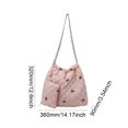 thumbnail image 4 of Bolso Hombro Acolchado para Mujer Diario Sencillo Con Patrón Lazo Y Pequeño () Rosa, 4 of 6