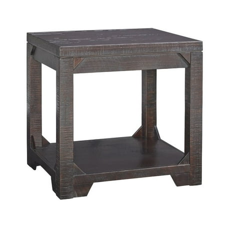 Ashley Furniture Rogness End Table In Rustic Brown Walmart