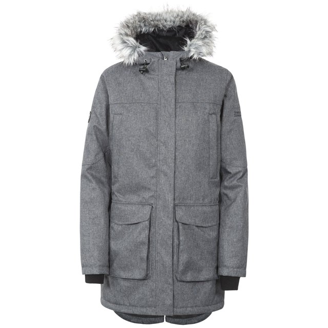 Trespass - Chaqueta impermeable modelo Thundery para mujer (Negro/Gris Plateado) Trespass UTTP3548_blacksilvergrey