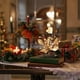 thumbnail image 5 of Candelabro de hierro con adornos navideños, candelabro de hierro para Navidad, adornos de hojas de frutas, arreglos florales de ramas, decoración de escritorio, candelabro, decoraciones de Halloween,, 5 of 6