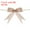 Beige, variant on Uxcell Burlap Bows for Gift Wrapping, Handmade Natural Ornament Bow Burlap Decorative Bow Knot Yellow 4 Inch