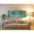 thumbnail image 2 of Epic Graffiti 'Watercolor Forest III Peacock' by Veronique Charron, Canvas Wall Art, 20"x60", 2 of 2