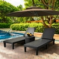 thumbnail image 4 of Dextrus 2 Pcs Multi-Functional Patio Loungers Easy Assembly & Lightweight, Adjustable Outdoor Lounge Chairs, Chaise Outdoor Lounge Chairs, Black, 4 of 7