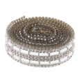 thumbnail image 1 of veasfak 1 Yard Ruban de Strass Cristal Couture 6 Rangées 15mm, 1 of 8