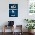 thumbnail image 3 of MLB Los Angeles Dodgers - 2024 World Series Team Logo Canvas Wall Poster, 22.375" x 34", 3 of 4