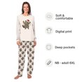 thumbnail image 2 of Raccoon Christmas Lights Matching Family Pajamas, Plus Sizes, With Pockets, 2 of 7